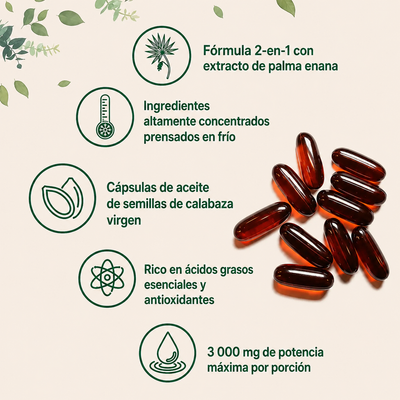 Reinvital: Cápsulas premium de aceite de semillas de calabaza