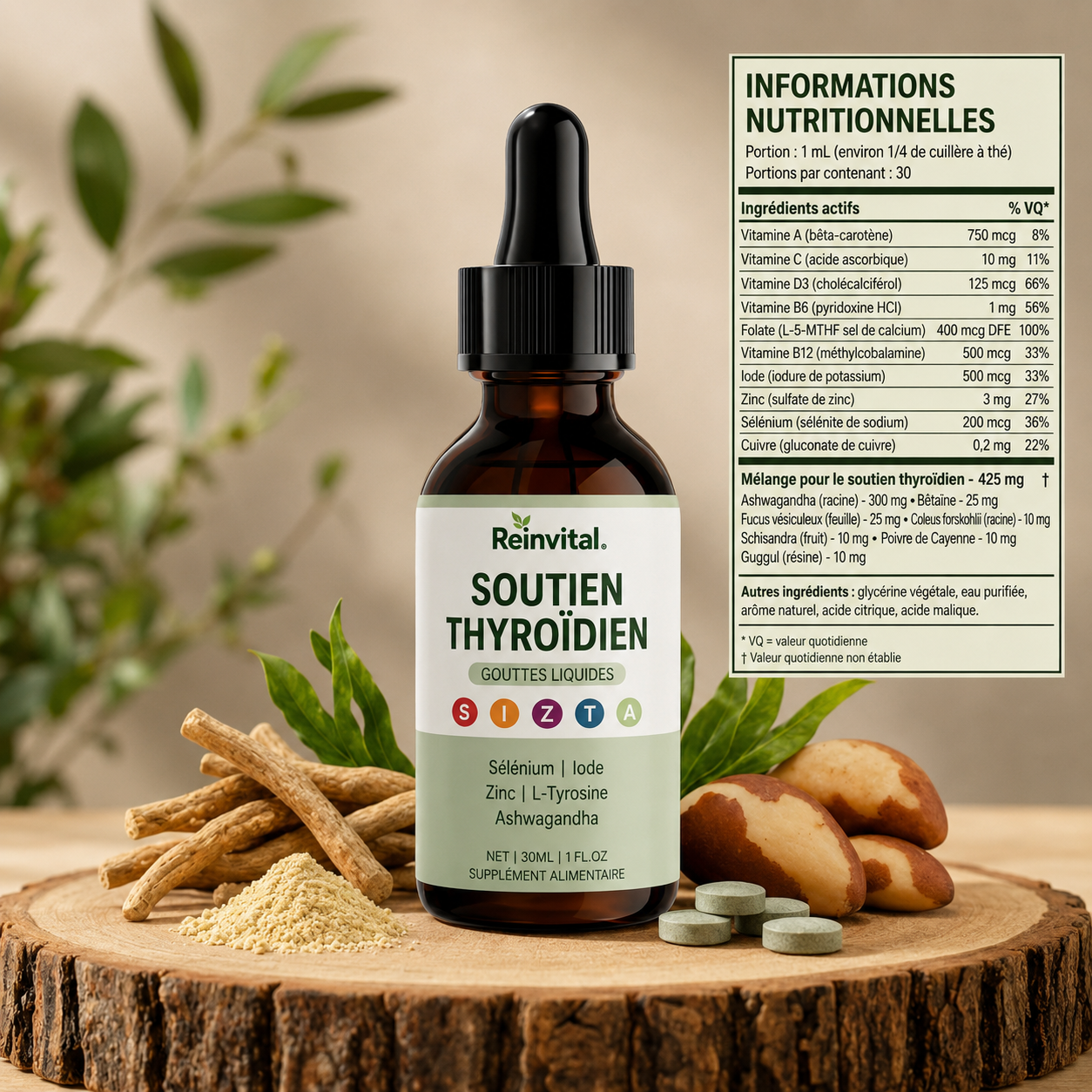 ReinVital Support Thyroïde