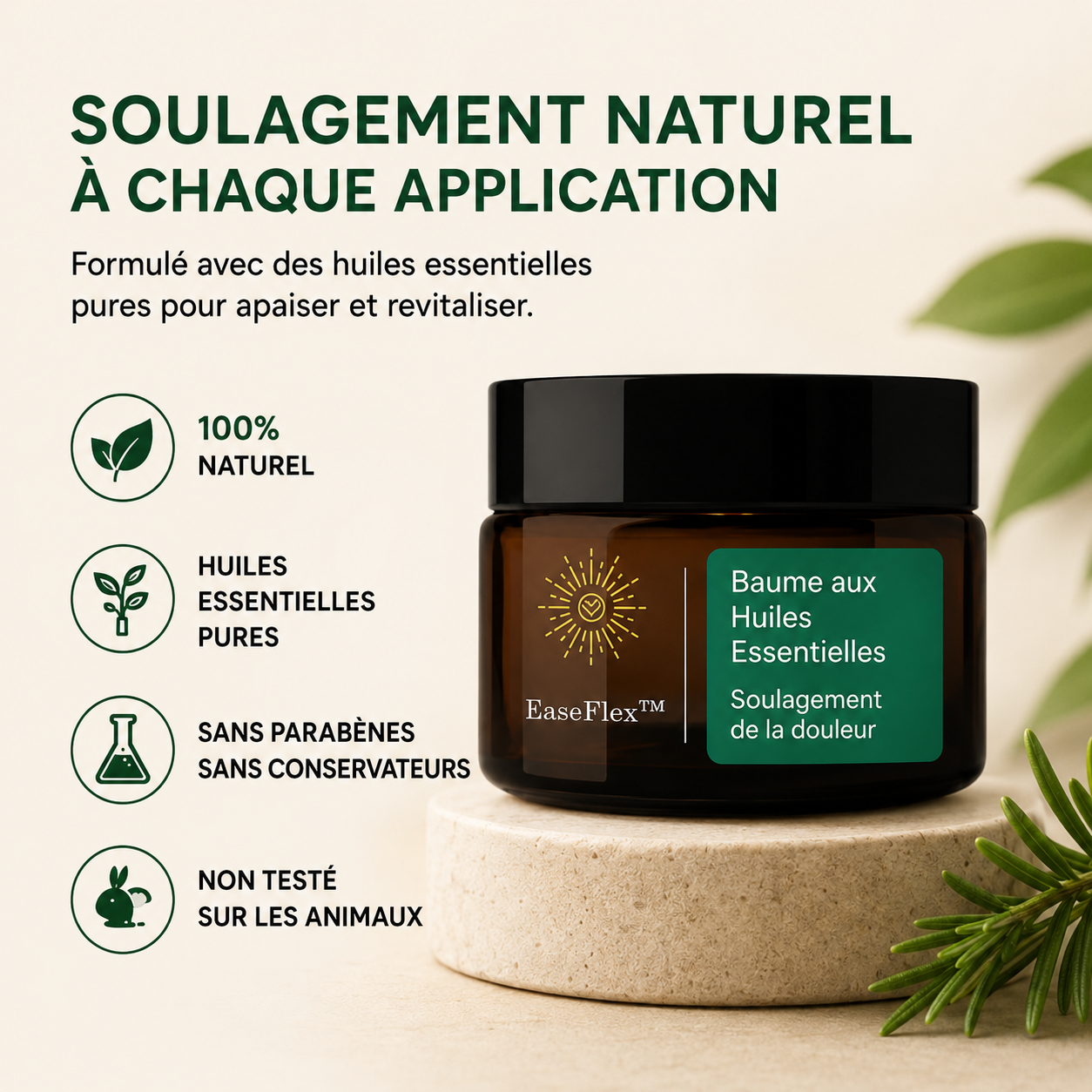 EaseFlex™ Schmerzbalsam | Lindert chronische Gelenkschmerzen in nur 3 Minuten!