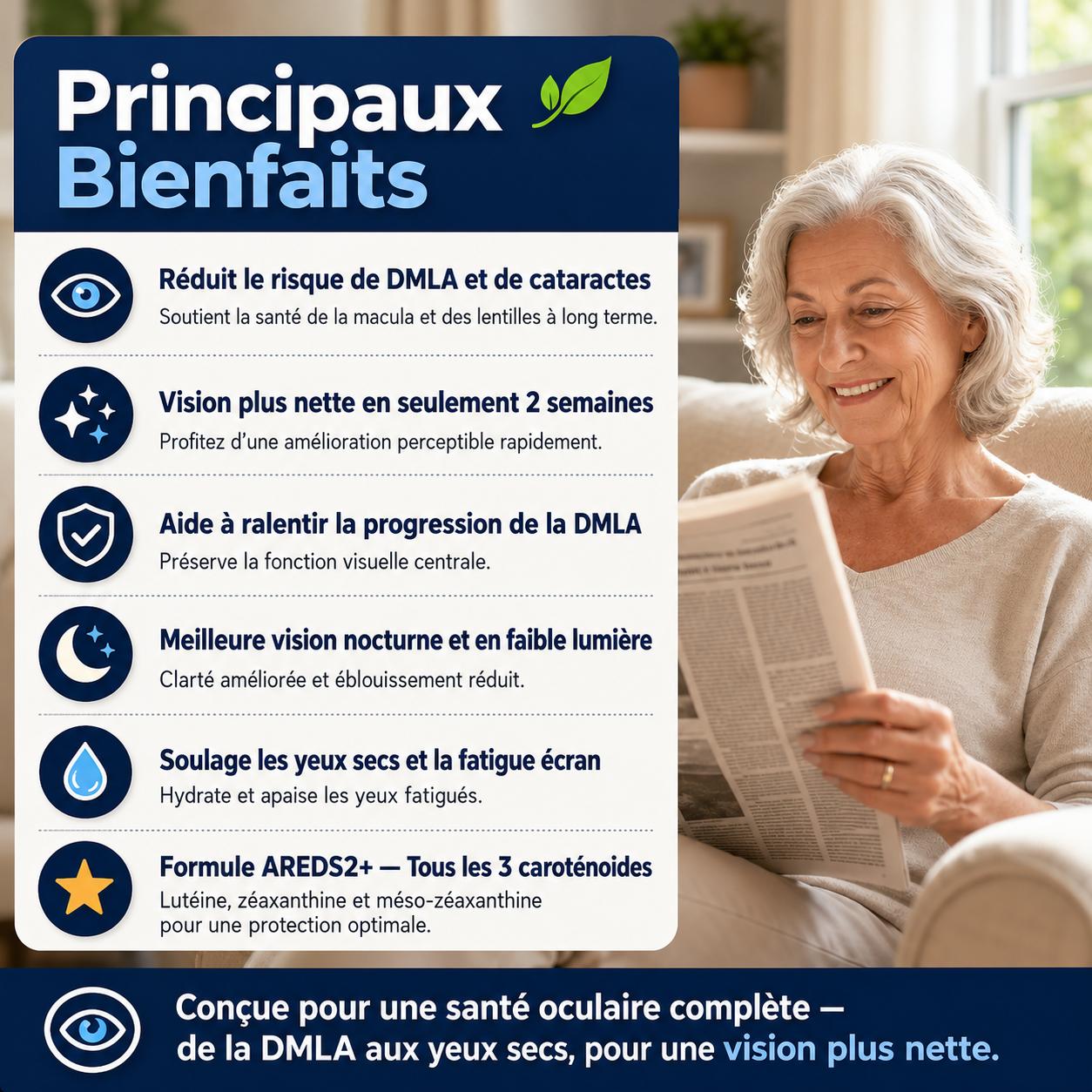 Nurivit : Formule avancée 15-en-1 pour les yeux