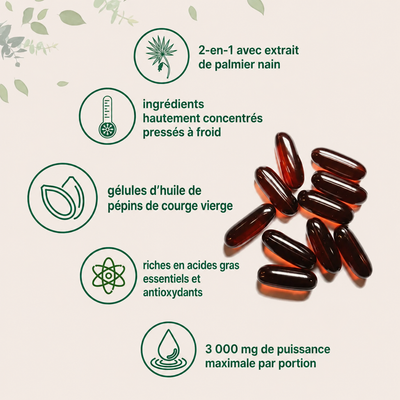 Reinvital™ : Capsules Anti-Chute DHT — Protection Double Action Cheveux